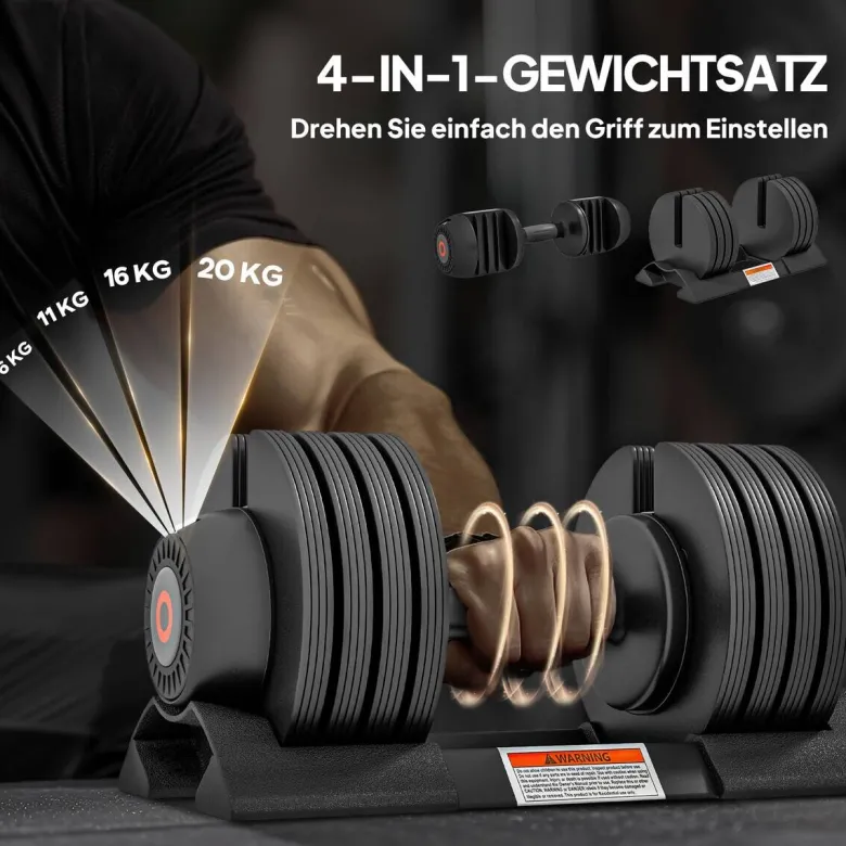 SPORTNOW Hanteln schwarz Kunststoff B/H/L: ca. 18x18x37 cm