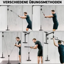 SPORTNOW Kabelzugsystem schwarz Nylon B/H/L: ca. 2,5x200x98 cm
