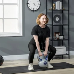 SPORTNOW Kettlebell blau Kunststoff B/H/L: ca. 17x28x24 cm