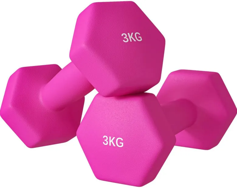 SPORTNOW Kurzhantel rosa Metall B/H/L: ca. 8x8x18 cm