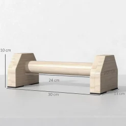 SPORTNOW Liegestützgriffe natur Buche B/H/L: ca. 13x10x30 cm