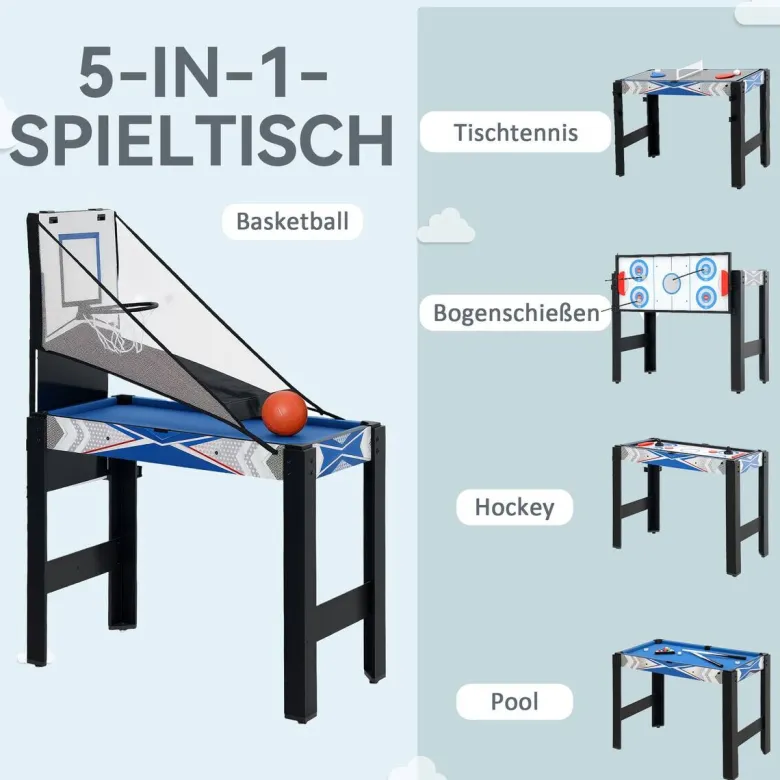 SPORTNOW Multigame Spieltisch B/H/L: ca. 45,5x76x91 cm