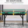 SPORTNOW Multispieltisch grün Stahl B/H/L: ca. 63x80x140 cm