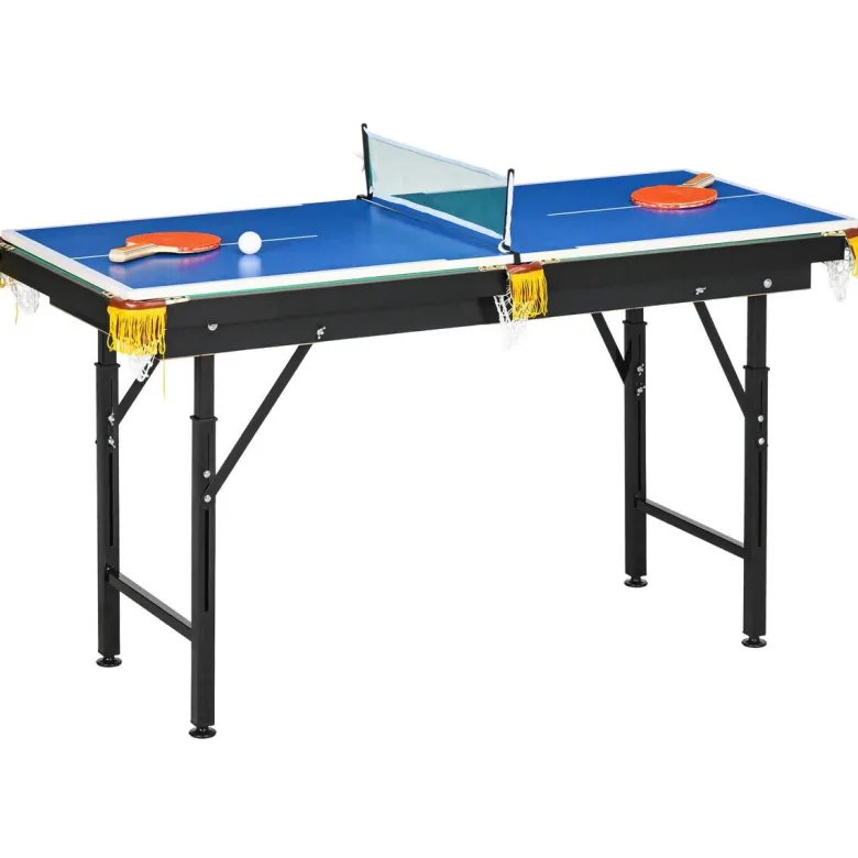 SPORTNOW Multispieltisch grün Stahl B/H/L: ca. 63x80x140 cm