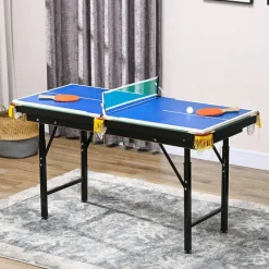 SPORTNOW Multispieltisch grün Stahl B/H/L: ca. 63x80x140 cm