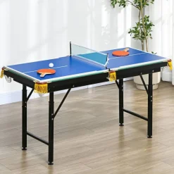 SPORTNOW Multispieltisch grün Stahl B/H/L: ca. 63x80x140 cm