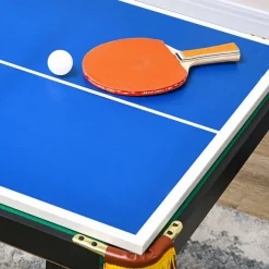 SPORTNOW Multispieltisch grün Stahl B/H/L: ca. 63x80x140 cm