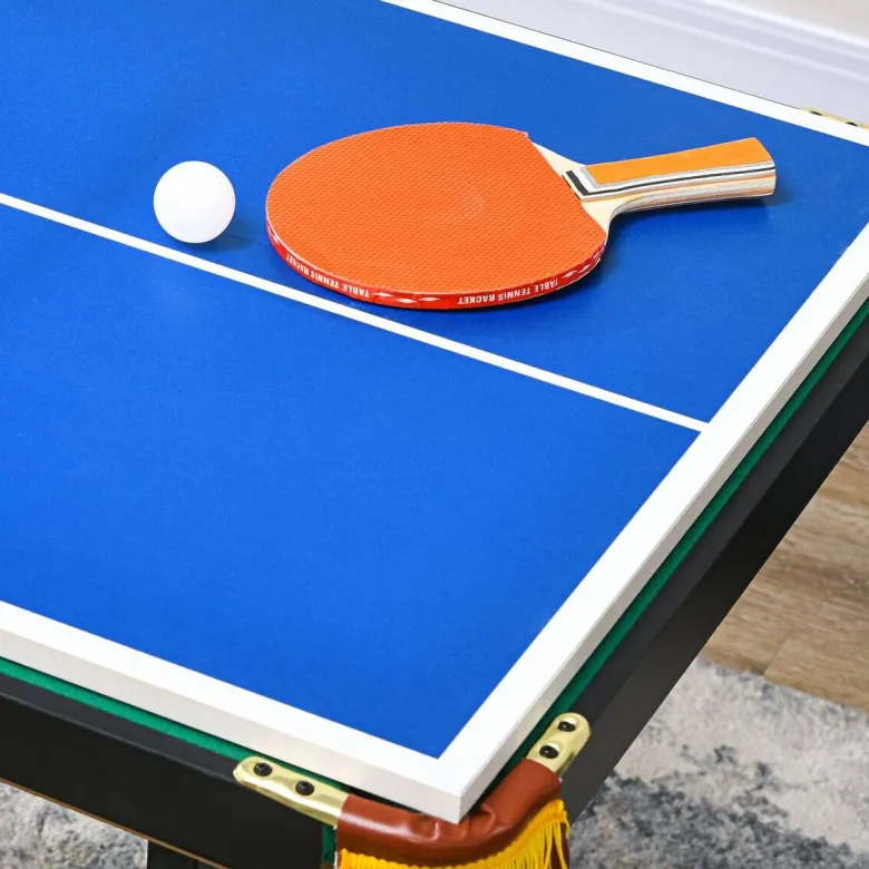 SPORTNOW Multispieltisch grün Stahl B/H/L: ca. 63x80x140 cm