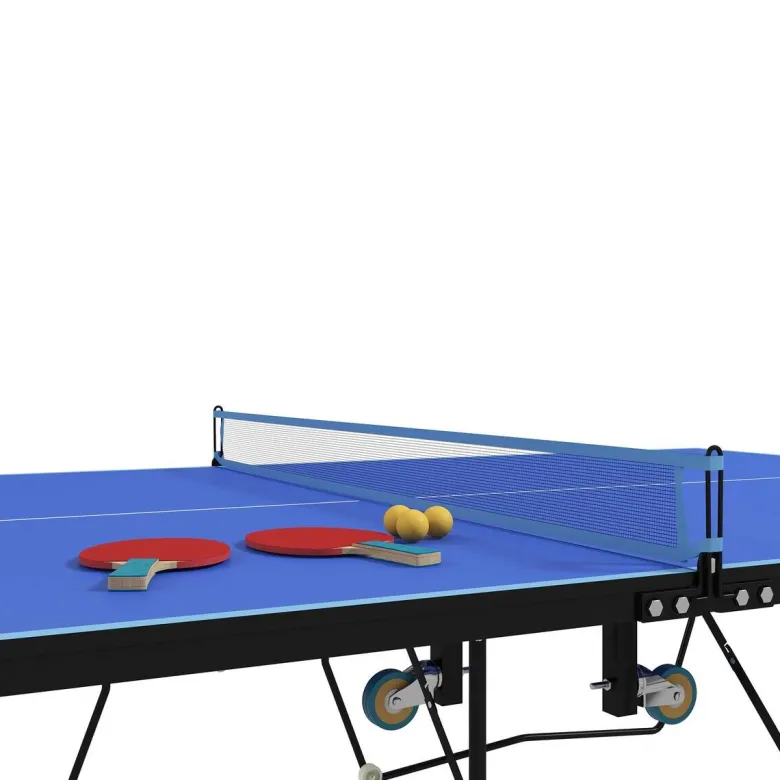 SPORTNOW Tischtennisplatte blau Stahl B/H/L: ca. 152,5x76x274 cm
