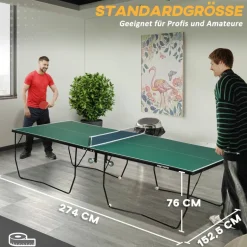 SPORTNOW Tischtennisplatte grün B/H/L: ca. 152,5x76x274 cm