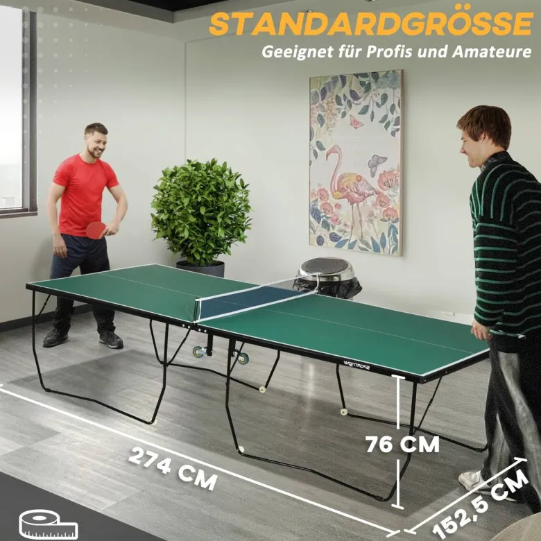 SPORTNOW Tischtennisplatte grün B/H/L: ca. 152,5x76x274 cm