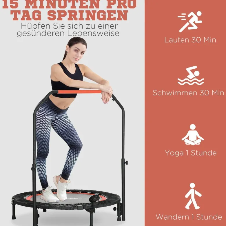 SPORTNOW Trampolin rot Nylon B/H/L: ca. 102x123x102 cm
