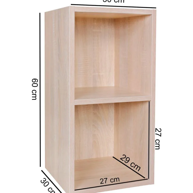 Standregal Eiche Sonoma Nachbildung B/H/T: ca. 30x60x30 cm