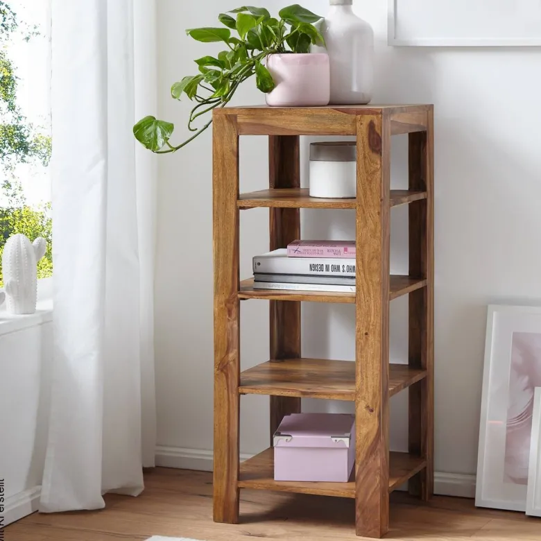 Standregal natur B/H/T: ca. 44x105x44 cm