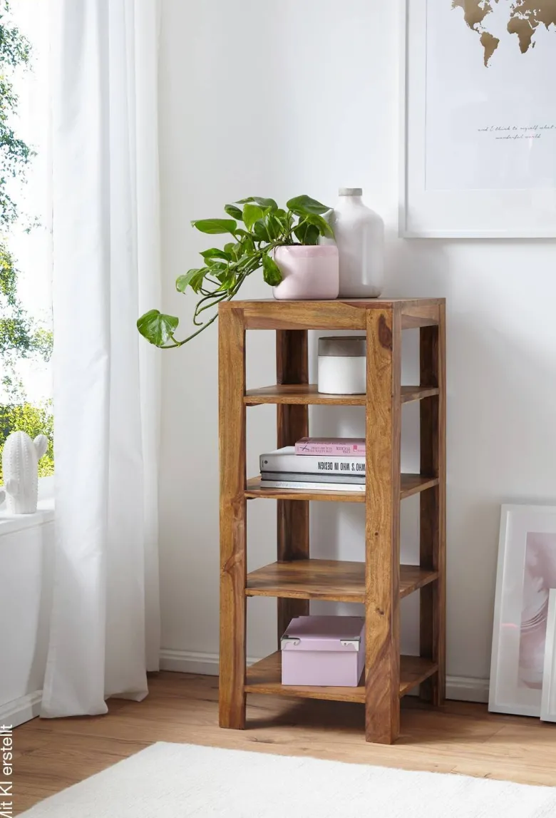 Standregal natur B/H/T: ca. 44x105x44 cm