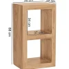 Standregal natur B/H/T: ca. 50x88x35 cm