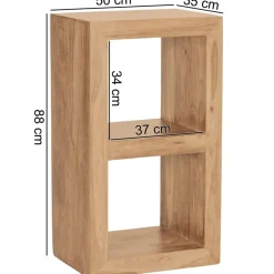 Standregal natur B/H/T: ca. 50x88x35 cm