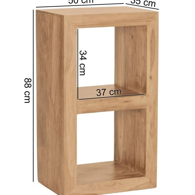 Standregal natur B/H/T: ca. 50x88x35 cm