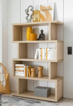 Standregal Style Eiche Sonoma Nachbildung B/H/T: ca. 100x152x38 cm