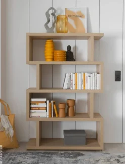 Standregal Style Eiche Sonoma Nachbildung B/H/T: ca. 100x152x38 cm