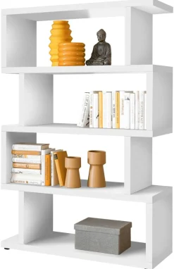 Standregal Style weiß B/H/T: ca. 100x152x38 cm