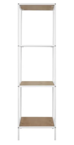 Standregal Tom weiß Eiche Nachbildung B/H/T: ca. 37x118x33 cm