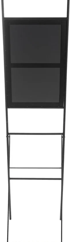 Standspiegel Tina schwarz B/H/T: ca. 42x170x2 cm