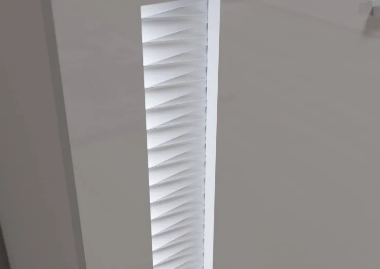 Standvitrine Skylight weiß weiß Hochglanz B/H/T: ca. 60x148x37 cm