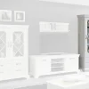 Standvitrine weiß Pinie Nachbildung B/H/T: ca. 78x210x48 cm