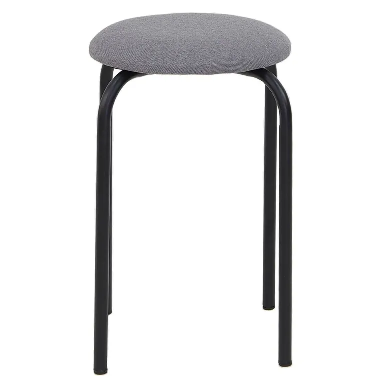 Stapelhocker Fred grau Stoff B/H/T: ca. 30x46x30 cm