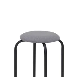 Stapelhocker Fred grau Stoff B/H/T: ca. 30x46x30 cm