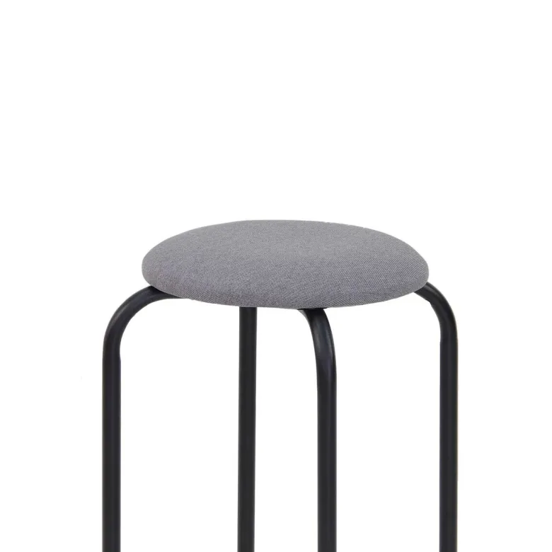 Stapelhocker Fred grau Stoff B/H/T: ca. 30x46x30 cm