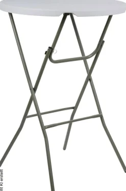 Stehtisch weiß Kunststoff