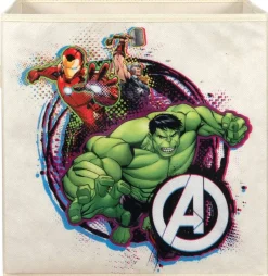 Stoffbox Avengers beige B/H/T: ca. 32x32x32 cm