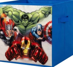 Stoffbox Avengers blau B/H/T: ca. 32x32x32 cm