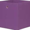 Stoffbox lila B/H/T: ca. 32x32x32 cm