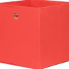 Stoffbox rot B/H/T: ca. 32x32x32 cm