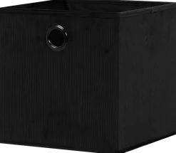 Stoffbox schwarz B/H/T: ca. 32x32x32 cm