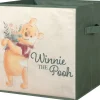 Stoffbox Winnie Pooh grün B/H/T: ca. 32x32x32 cm