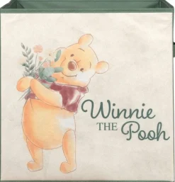 Stoffbox Winnie Pooh grün B/H/T: ca. 32x32x32 cm