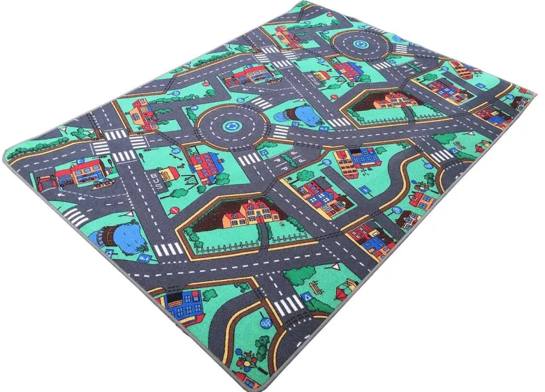 Straßenspielteppich bunt B/L: ca. 200x300 cm