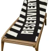 Strandtuch schwarz Polyester B/L: ca. 75x190 cm