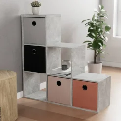 Stufenregal Max Step Beton Optik B/H/T: ca. 106x107x33 cm