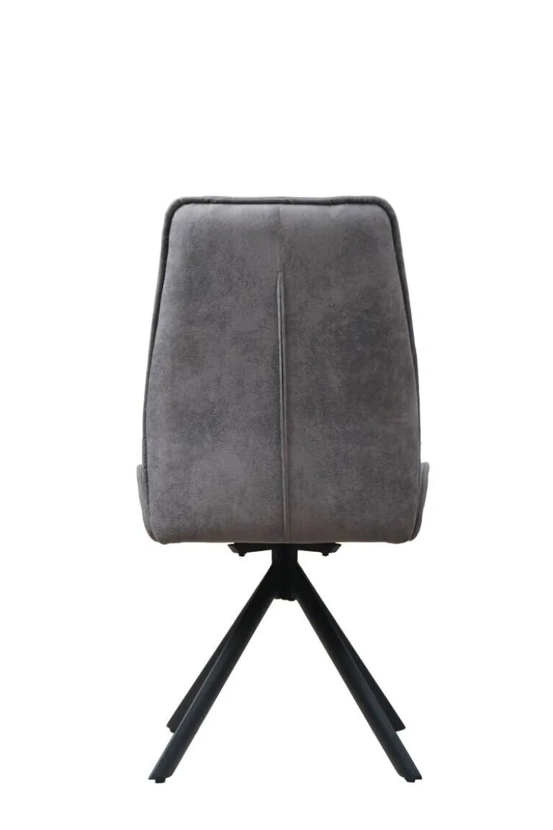 Stuhl Albany grau Microfaser B/H/T: ca. 47x95x62 cm