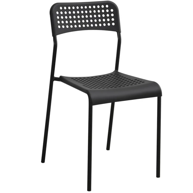 Stuhl Alex schwarz Kunststoff B/H/T: ca. 40x80x32,5 cm