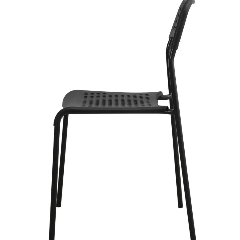 Stuhl Alex schwarz Kunststoff B/H/T: ca. 40x80x32,5 cm