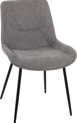 Stuhl Alisha grau Webstoff B/H/T: ca. 54x83x63 cm