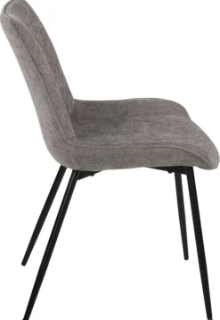 Stuhl Alisha grau Webstoff B/H/T: ca. 54x83x63 cm