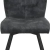Stuhl Ally anthrazit Microfaser B/H/T: ca. 46x89x60 cm