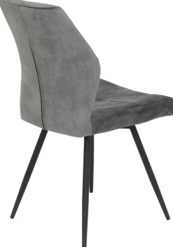Stuhl Ally grau Microfaser B/H/T: ca. 46x89x60 cm